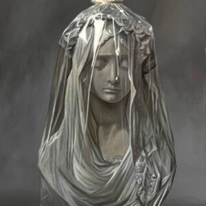 Escultura de mujer envuelta en una bolsa — Alfonso Fernández